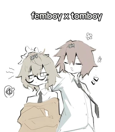Фембой и Томбой (Femboy X Tomboy) - 1 Глава - mangamammy